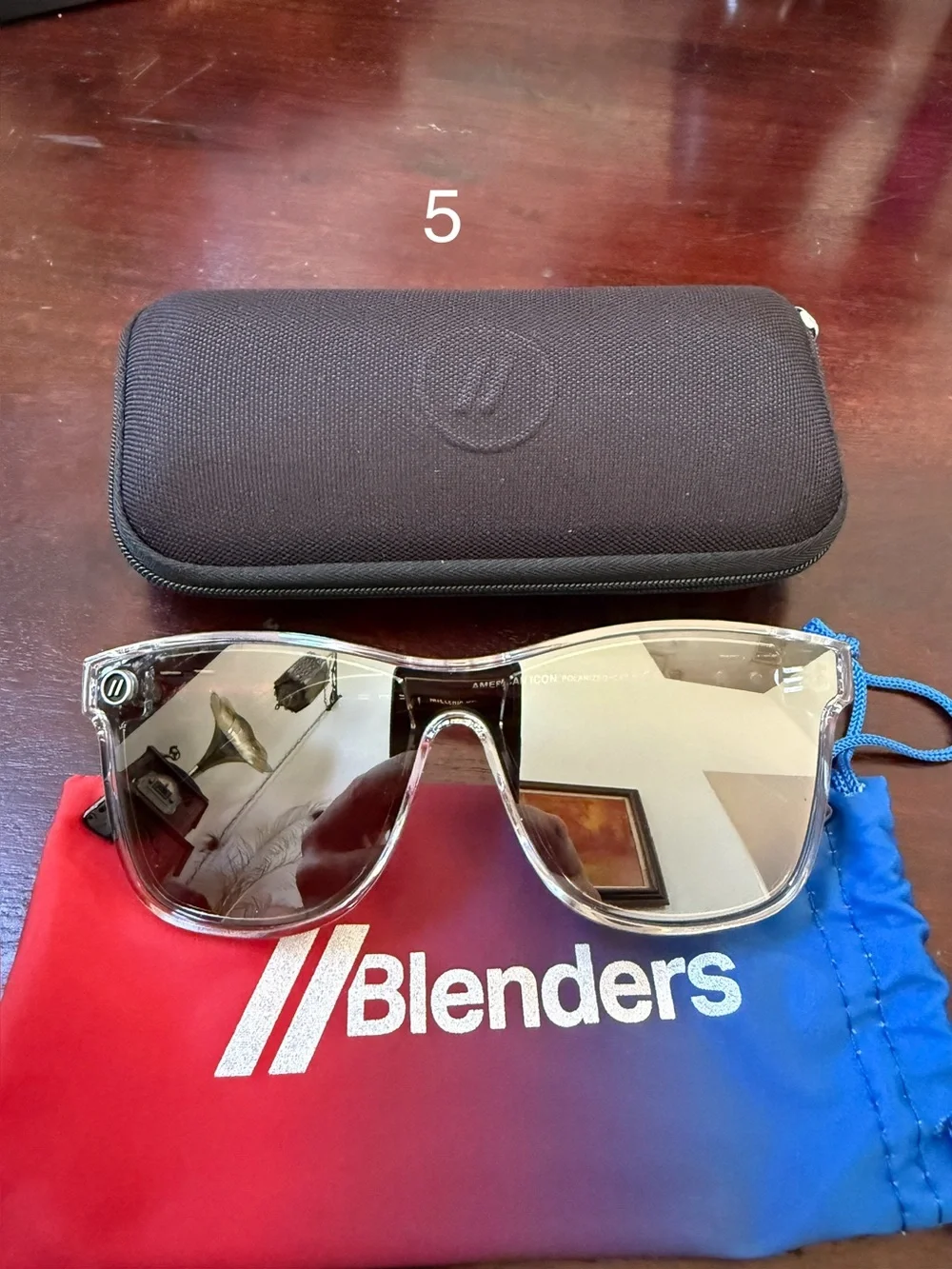 Blenders Men’s Shield Sunglasses - Green/Pink Mirrored Lens